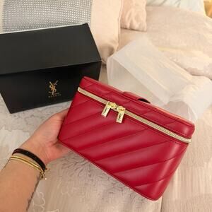 Ysl Yves Saint Laurent Beaute Premium Vanity red makeup case new in box